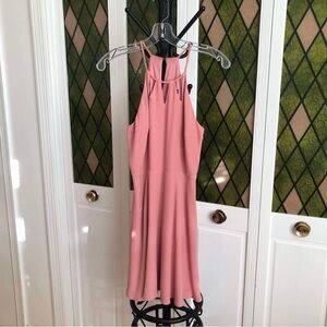 Express Pink Halter Neck Dress